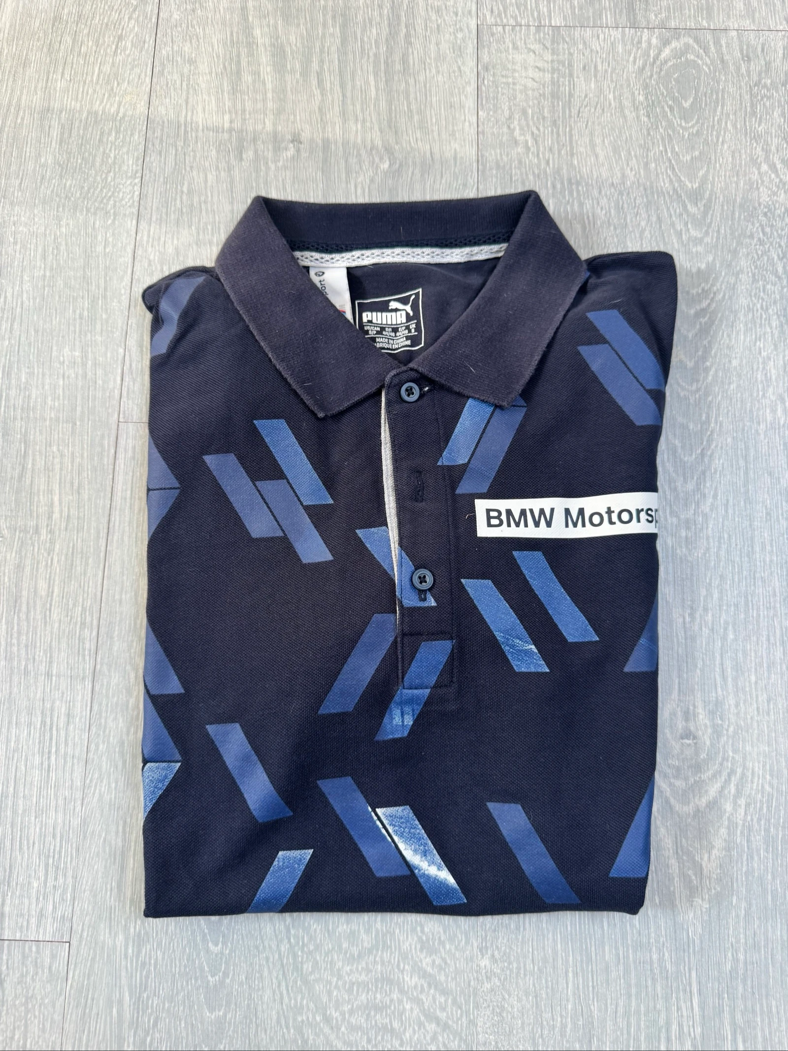 Puma BMW Motorsport herenpoloshirt S marineblauw met raceautomotiefprint – photo 2
